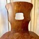 Chaise Baumann modèle "Gentiane" en bois foncé