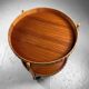 Mid-century wooden bar trolley