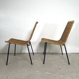 Set of 2 basket chairs, Gian Franco Legler