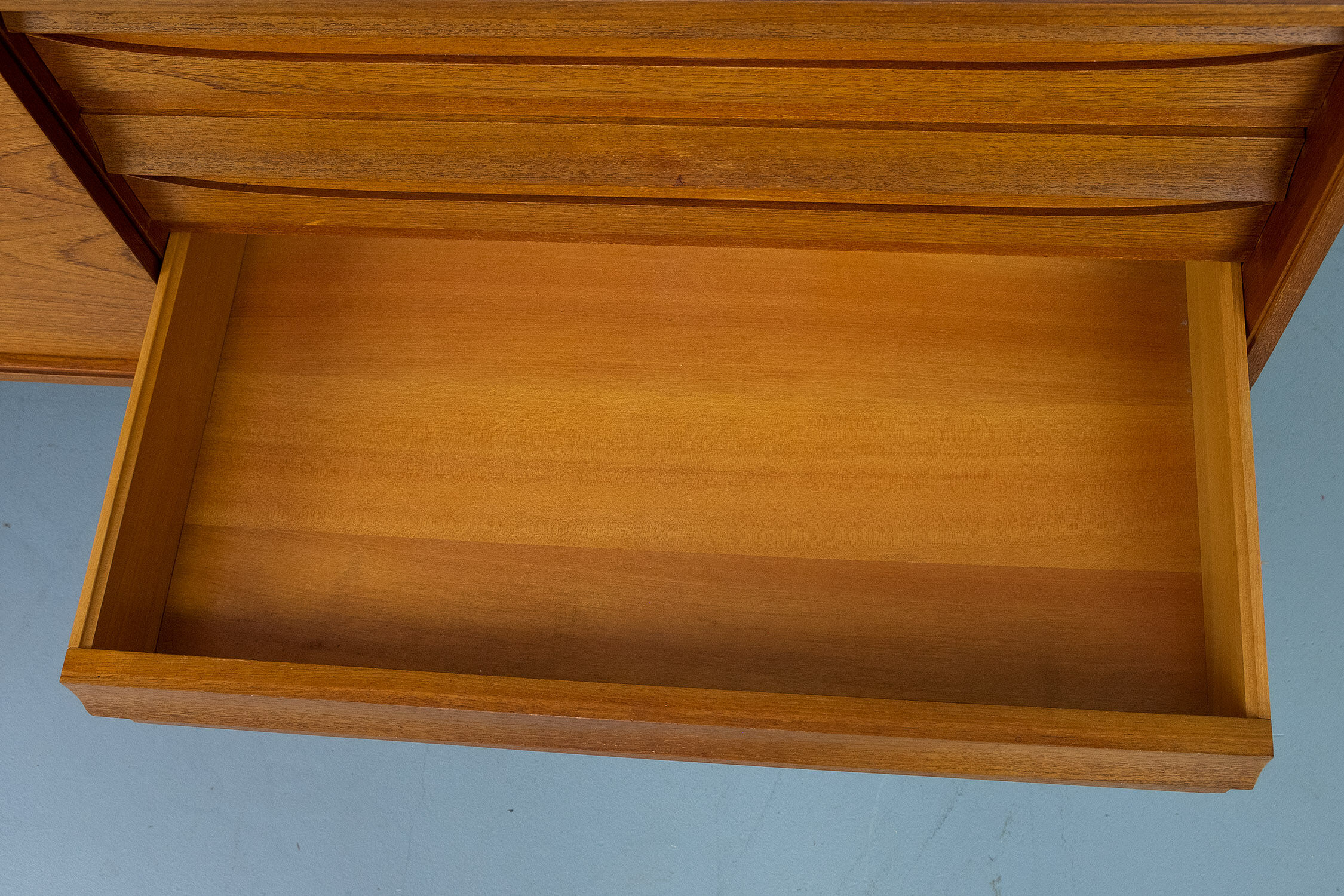 Vintage Sideboard in Teak with sliding door and drawers, 1960s