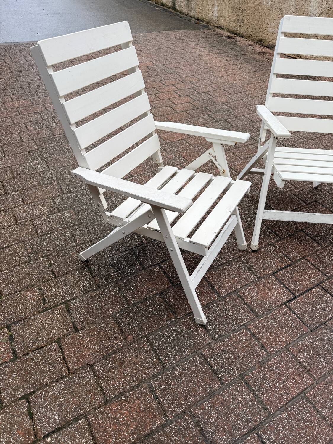 2 chaises transat des années 80