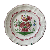 Decorative collection plate earthenware Est France St Clément