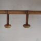 Bamboo wooden wall coat holder 6 hooks