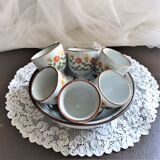 Set of 6 shells with stoneware cup Bergère de France