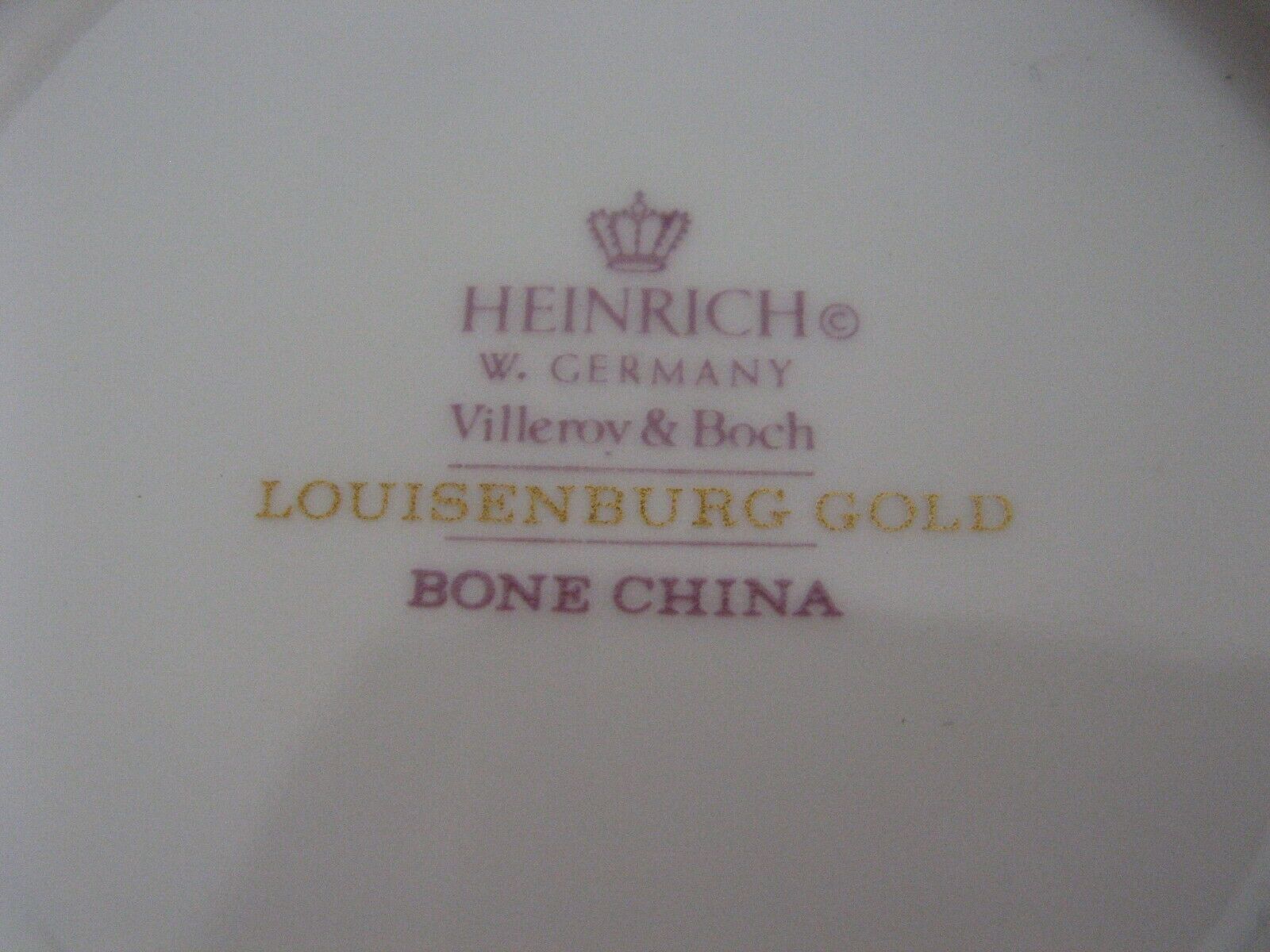 Porcelain box from Villeroy & Boch Heinrich Louisenburg Gold