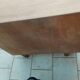 Old vintage chest of drawers with compass feet