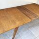 Vintage extendable oak table from the 50s