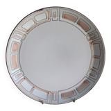 Flat round dish sandstone from niderviller vintage mesh model