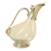 Vintage Duck Wine Carafe – Original Glass and Silver-Plated Decanter