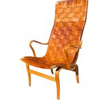 Cognac leather Eva chair by Bruno Mathsson