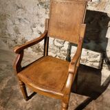 Chaise de barbier française antique, début 1900