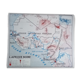 Carte d'école ancienne "L'Afrique noire"