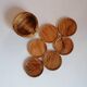 Olive wood coasters