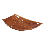 Vintage tray, bamboo, rectangular tray, fruit bowl, basket