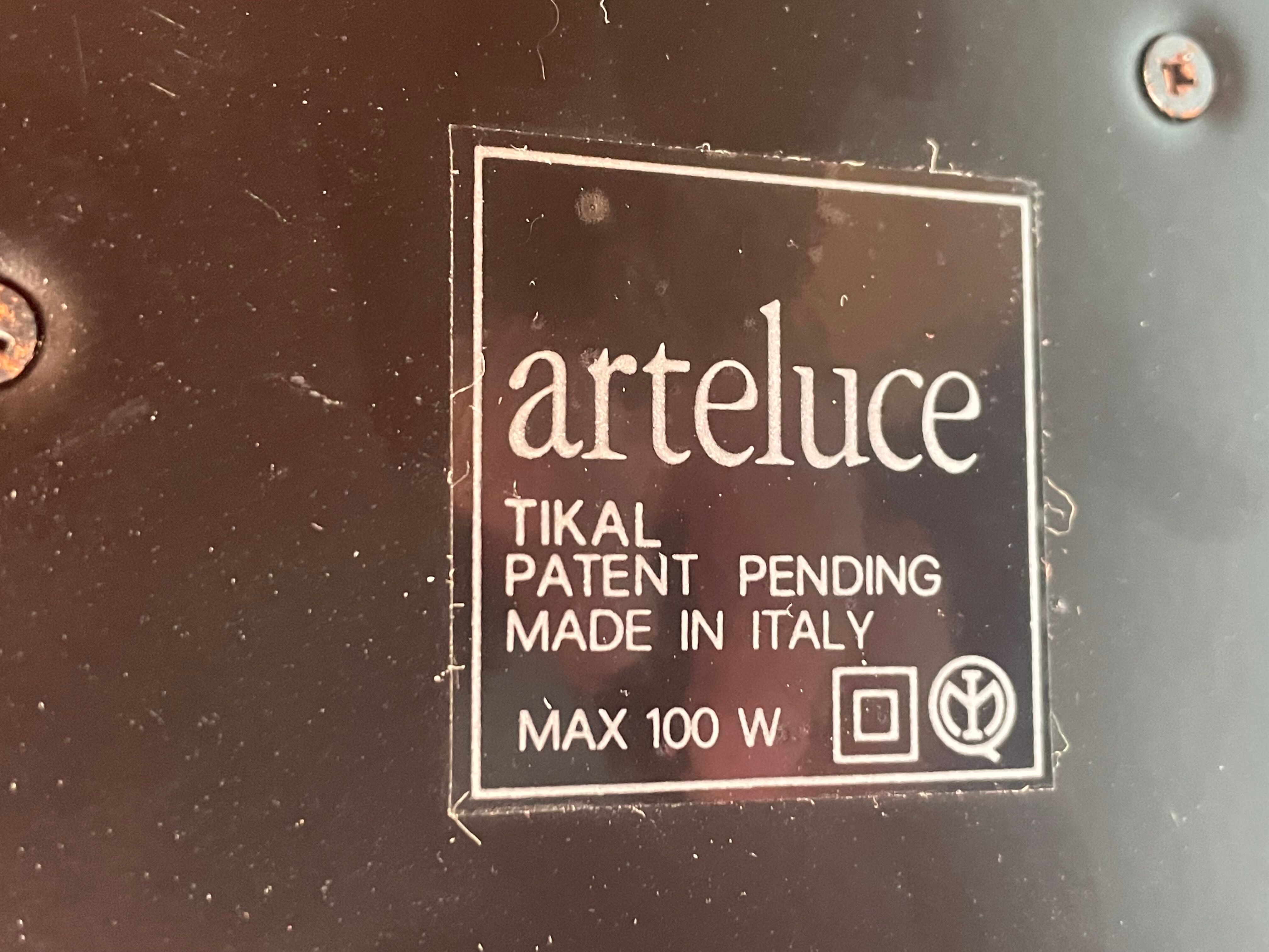 Rotating lamp Gong by Bruno Gecchelin, Arteluce Italy design