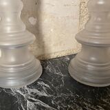 Pair of art deco candle holders