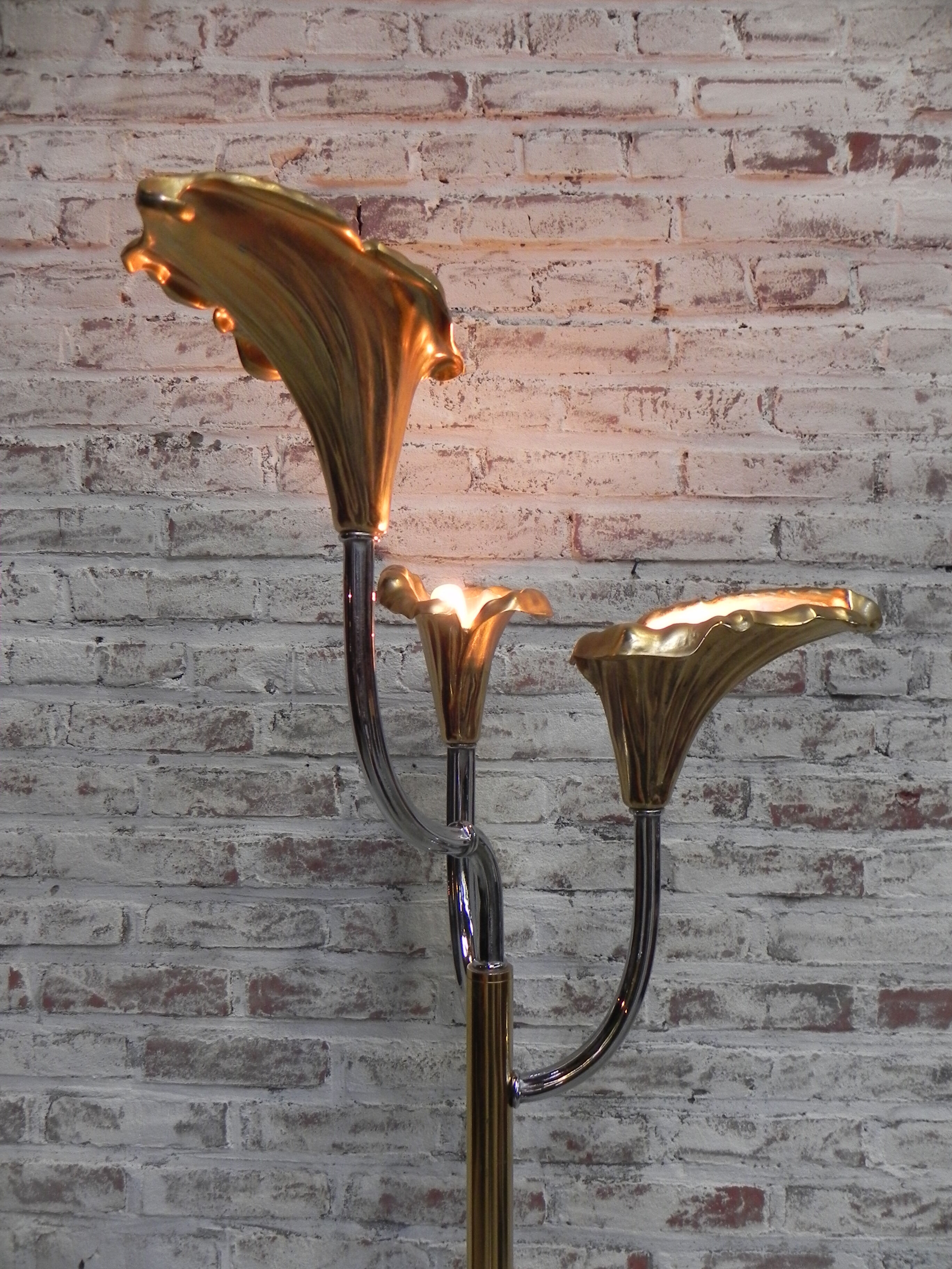 Standing Italian Calla lily floor lamp