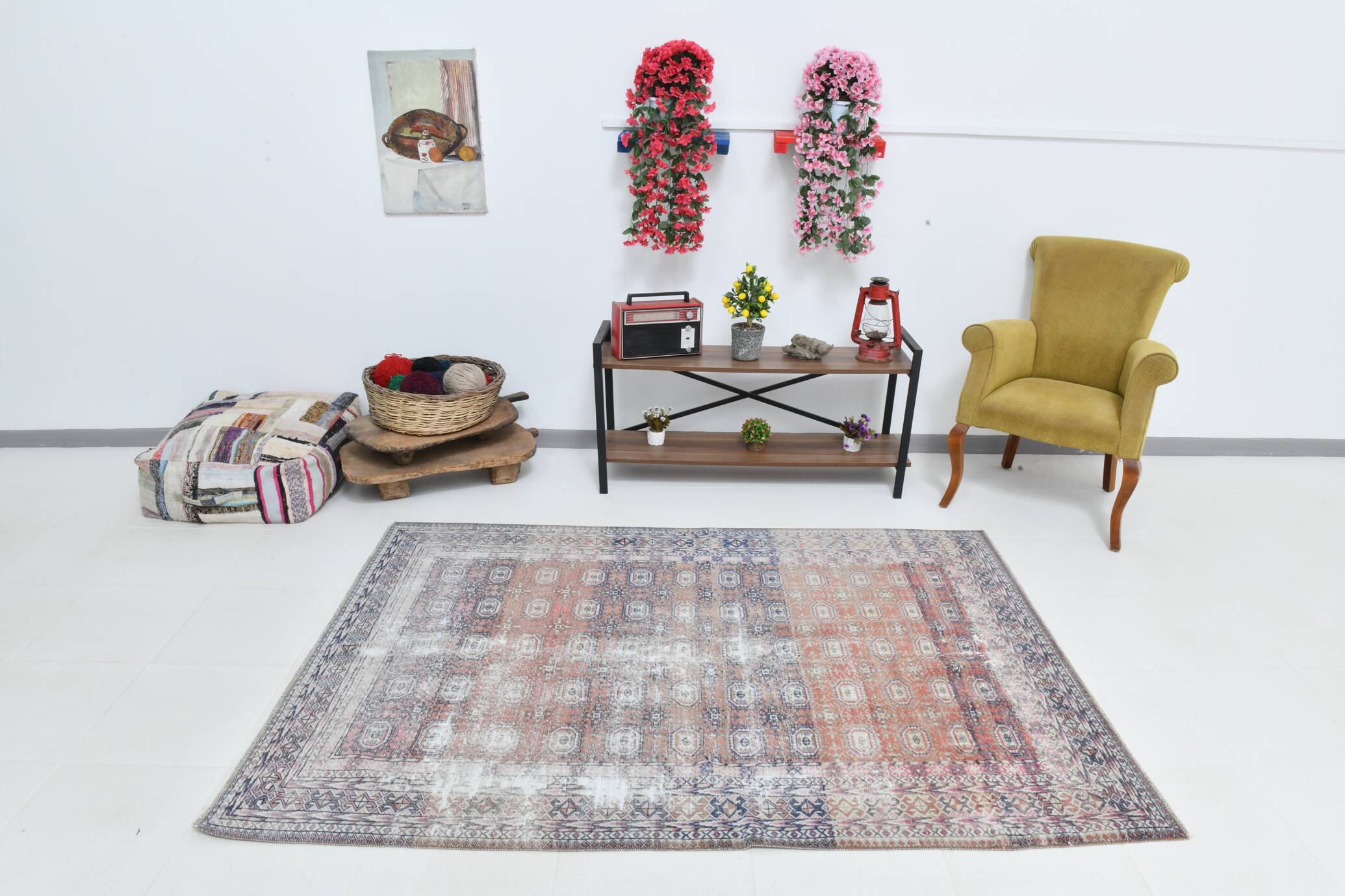 5x7 Red & Blue Classic Persian Rug 150x211Cm SK