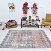 Tapis persan classique rouge et bleu