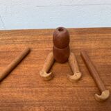 Danish mid-century wooden monkeys, set of 3