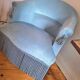 Fauteuil crapaud vintage, meuble siège Napoleon III ancien
