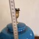 Ancien Lampe Balustre céramique Emaillée Bleue Italie Italy
