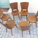 Suite de 4 chaises baumann "modele dove"