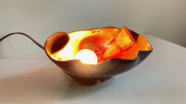 Lampe coquillage vallauris vintage