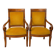 Paire de fauteuils d’époque Empire-Restauration en acajou