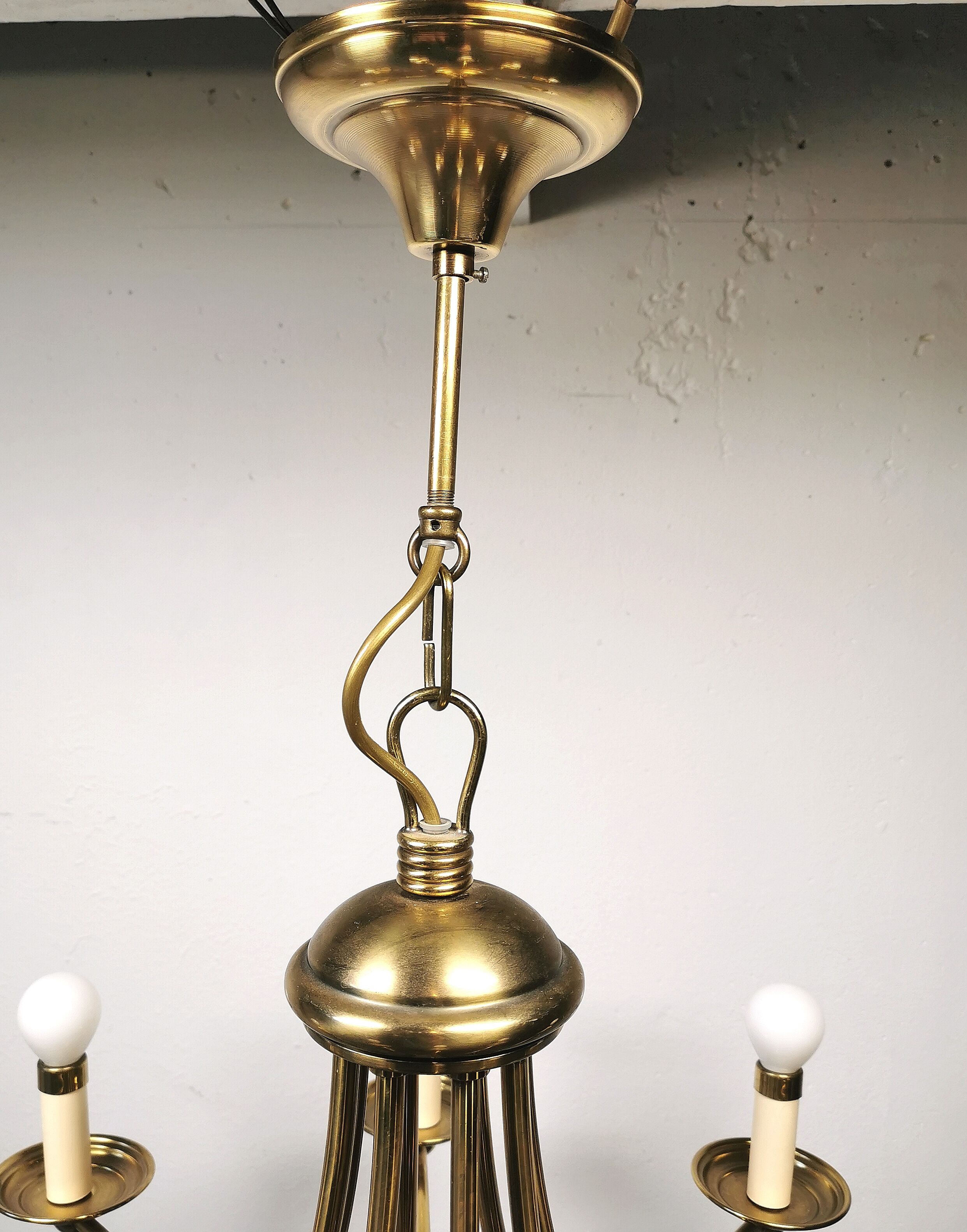 Brass chandelier 70/80