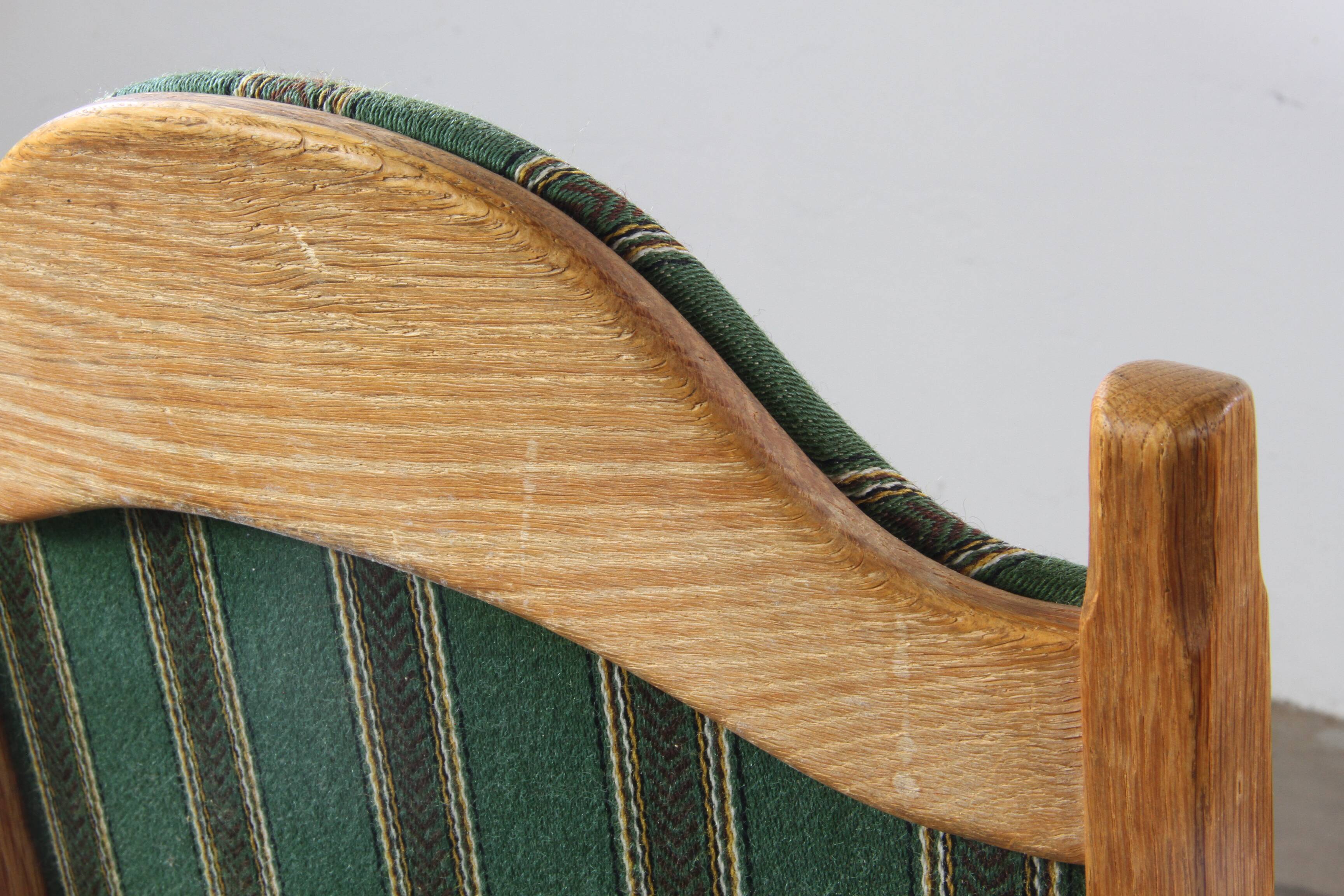 Vintage Danish Oak Dining Chairs, Henning Kjærnulf Style, 1960s, Set of 6