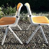 Duo of Dorsal chairs by E Ambasz and G Piretti in 1990