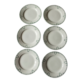 Lot 6 flat plates green Saint Amand