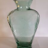 Trapeze vintage thick glass vase