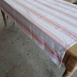 Nappe ancienne rose et blanche