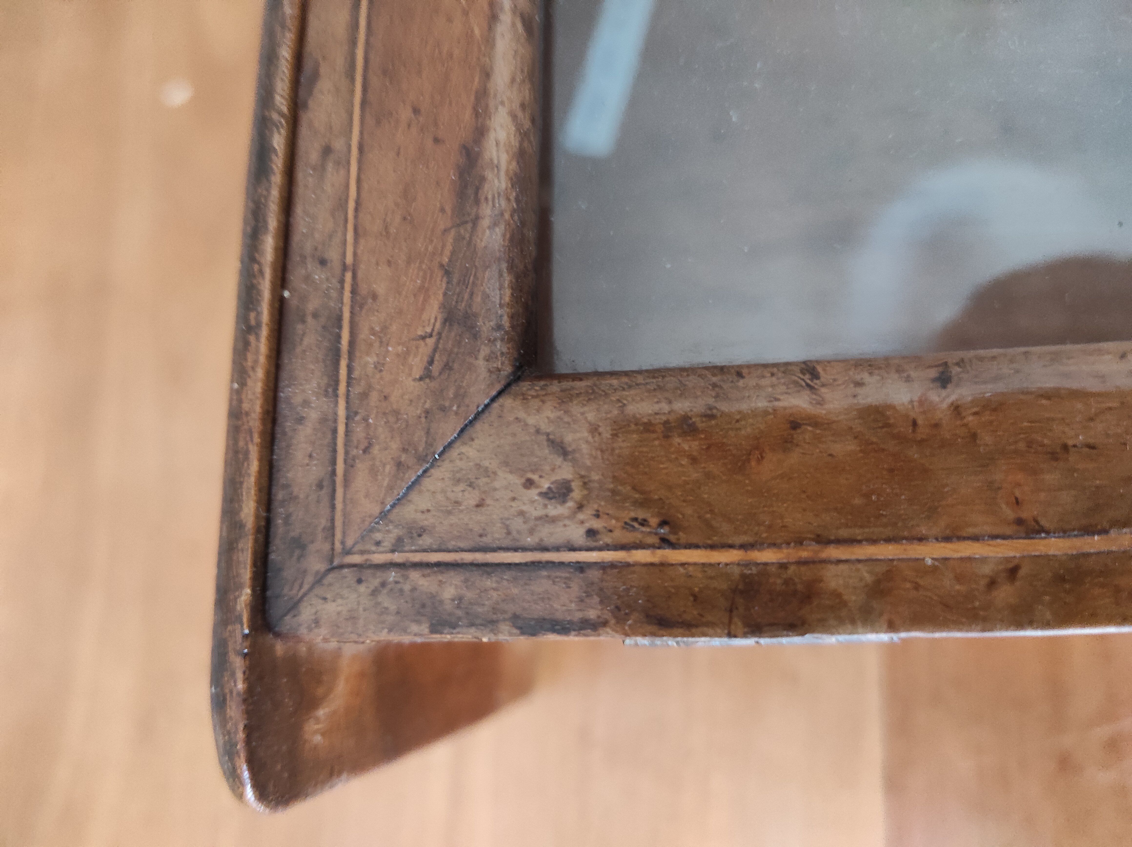 Small old cherry window