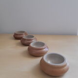 Set of 8 vintage sandstone coquetiers