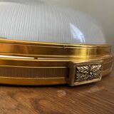 Gilded bronze and glass ceiling light