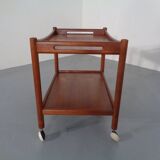 Teak tea cart by Hans J. Wegner for Andreas Tuck, Denmark, 1950s.