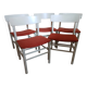 5 chaises scandinaves annees 70 Mobelfabrik Sfarstrup