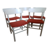 5 chaises scandinaves annees 70 Mobelfabrik Sfarstrup