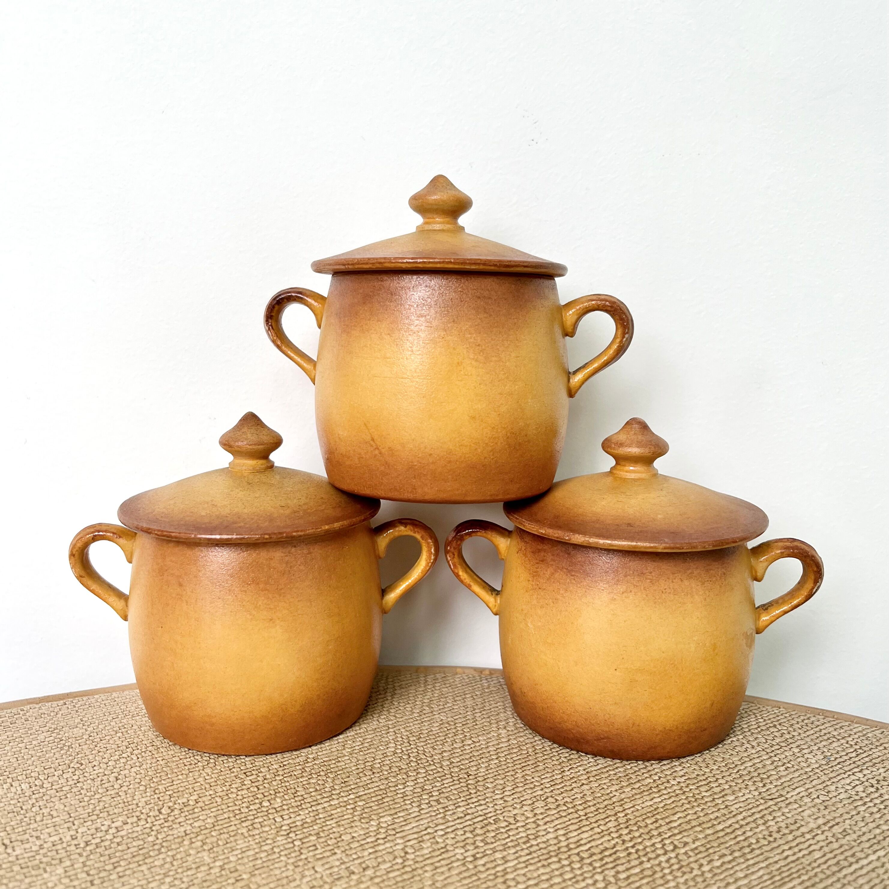 Fired Porcelain Cream Pots
