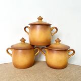 Pots à crème en porcelaine à feu