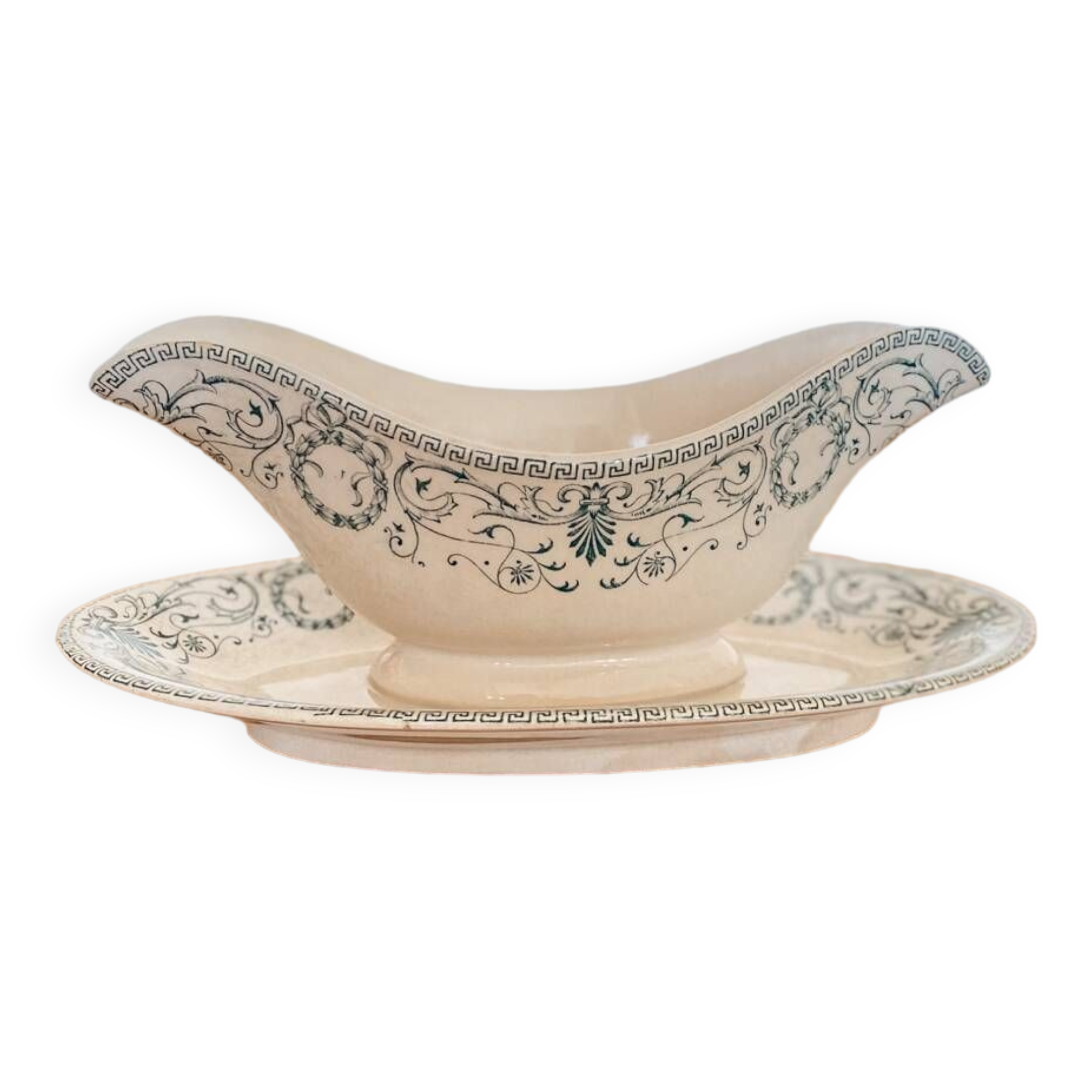 Terre de fer sauceboat Marie Louise