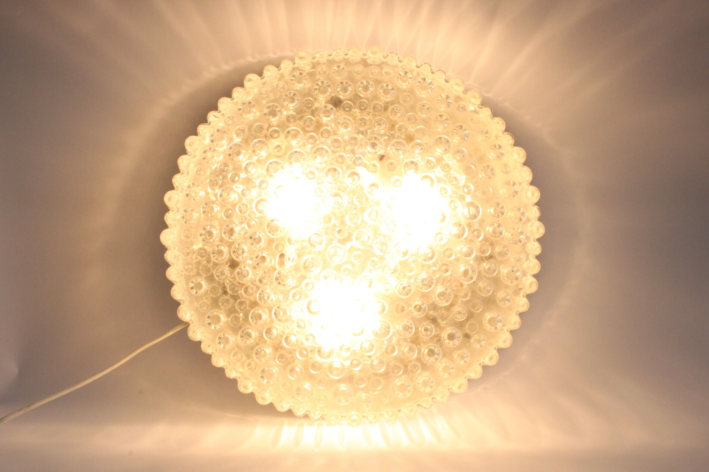 Bubble glass ceiling or wall lamp by Staff Leuchten, Germany 1970s.