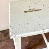 Water green wooden stool