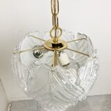 Vintage murano leaf chandelier, 1970s