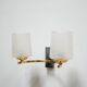 Vintage brass and glass wall apply edited by Maison Arlus