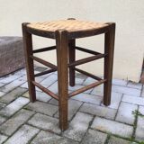 Tabouret de ferme en bois vintage