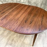 Extendable Scandinavian rosewood table, 1960s
